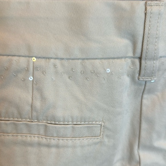 J Crew khaki with sequins 3” shorts size 0 - Picture 5 of 5